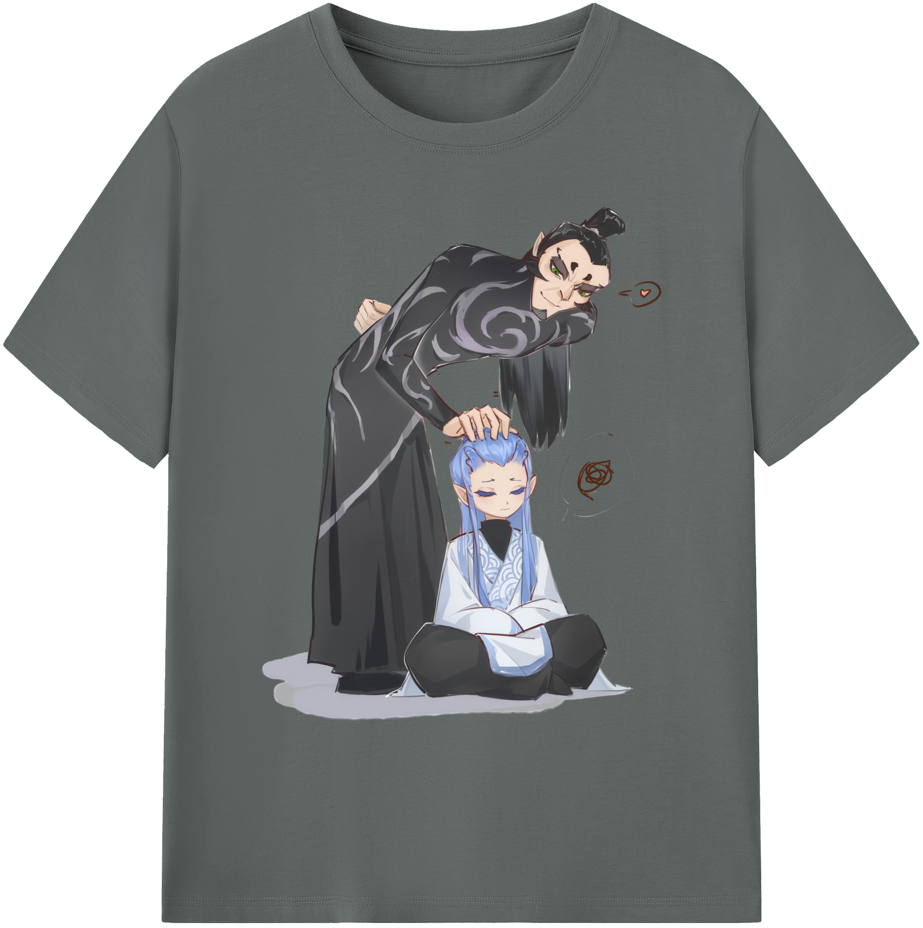 （画像用） Ne Zha 2 ナタ 魔童の大暴れ 綿100％ メンズ半袖Tシャツ｜肌触りやわらか＆通気性